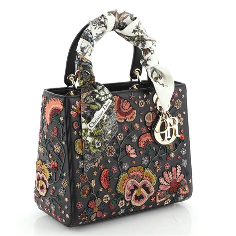 christian dior floral handbag